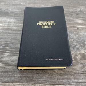 Vintage 1979 Rex Humbard Prophecy Bible King James Version Genuine Leather